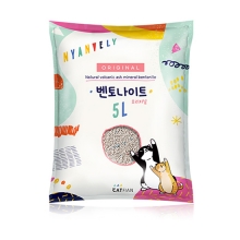 냥블리 벤토나이트 모래 5L 무향 (박스/5개입)