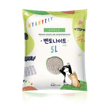 냥블리 벤토나이트 모래 5L 사과향 (박스/5개입)