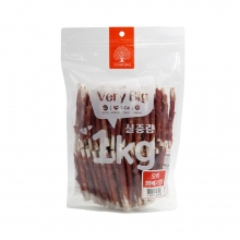 베리빅 1kg 오리꽈배기껌