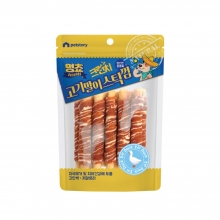 멍쵸 크런치 고기말이스틱껌 오리 200g
