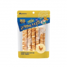 멍쵸 크런치 고기말이스틱껌 치킨 200g